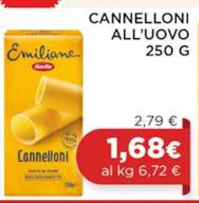 CANNELLONI ALL'UOVO 250 G