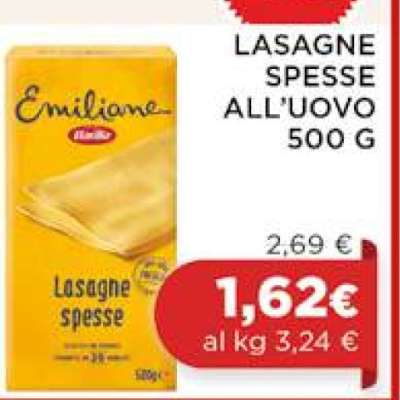 LASAGNE SPESSE ALL'UOVO 500 G