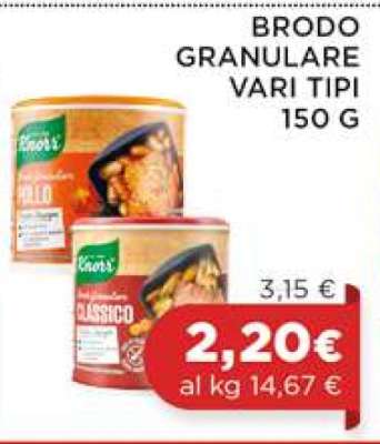 Brodo granulare vari tipi