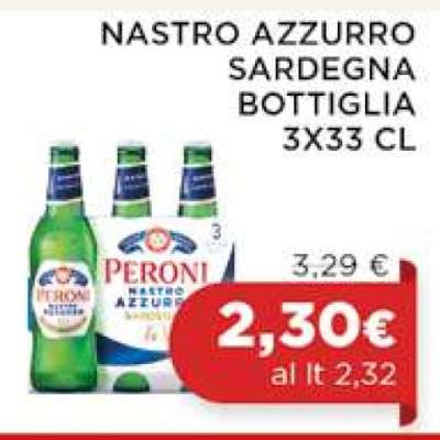 NASTRO AZZURRO SARDEGNA BOTTIGLIA 3X33 CL