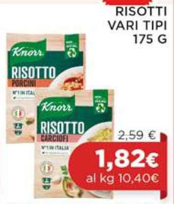 RISOTTI VARI TIPI