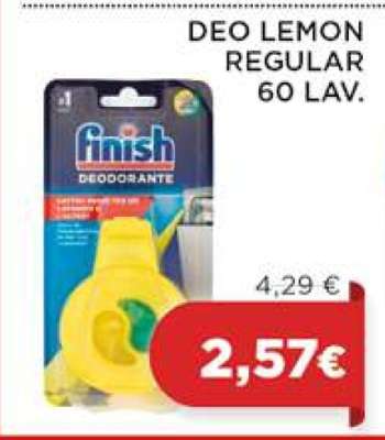 FINISH DEO LEMON REGULAR 60 LAV.