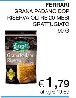 FERRARI GRANA PADANO DOP RISERVA OLTRE 20 MESI GRATTUGIATO