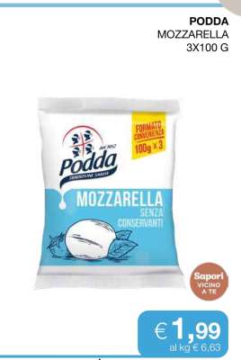 PODDA MOZZARELLA 3X100 G