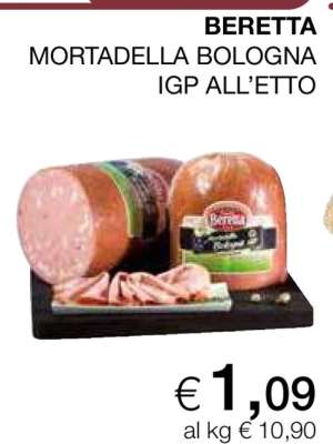 BERETTA MORTADELLA BOLOGNA IGP ALL’ETTO