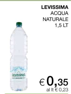 LEVISSIMA ACQUA NATURALE