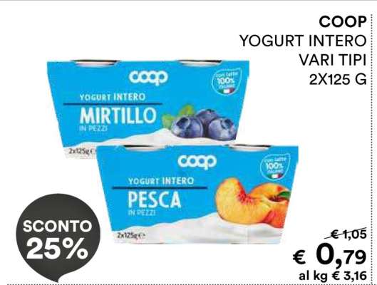 COOP Yogurt Intero Vari Tipi