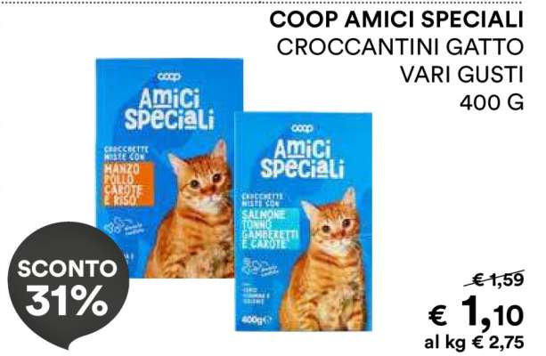 COOP AMICI SPECIALI CROCCANTINI GATTO