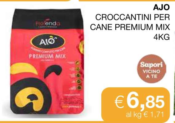 AJO CROCCANTINI PER CANE PREMIUM MIX 4KG