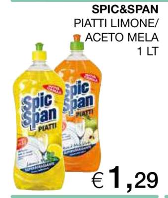SPIC&SPAN PIATTI LIMONE/ACETO MELA
