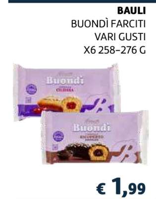 BAULI BUONDÌ FARCITI VARI GUSTI