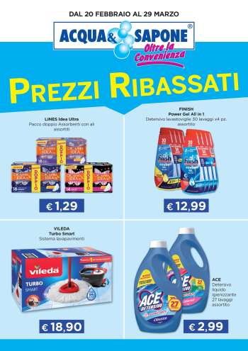 Volantino Acqua & Sapone - 20/2/2026 - 29/3/2026.
