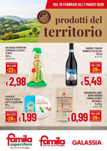 Volantino Famila - 19/2/2026 - 1/3/2026.