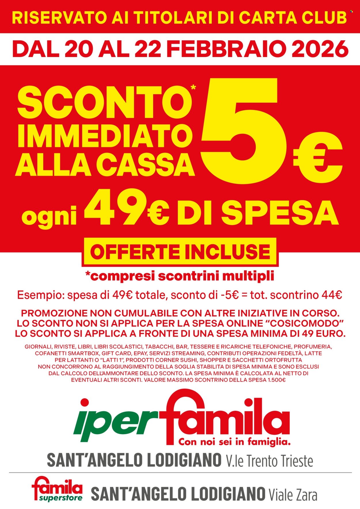 Volantino Famila - 20/2/2026 - 22/2/2026. Pagina 2