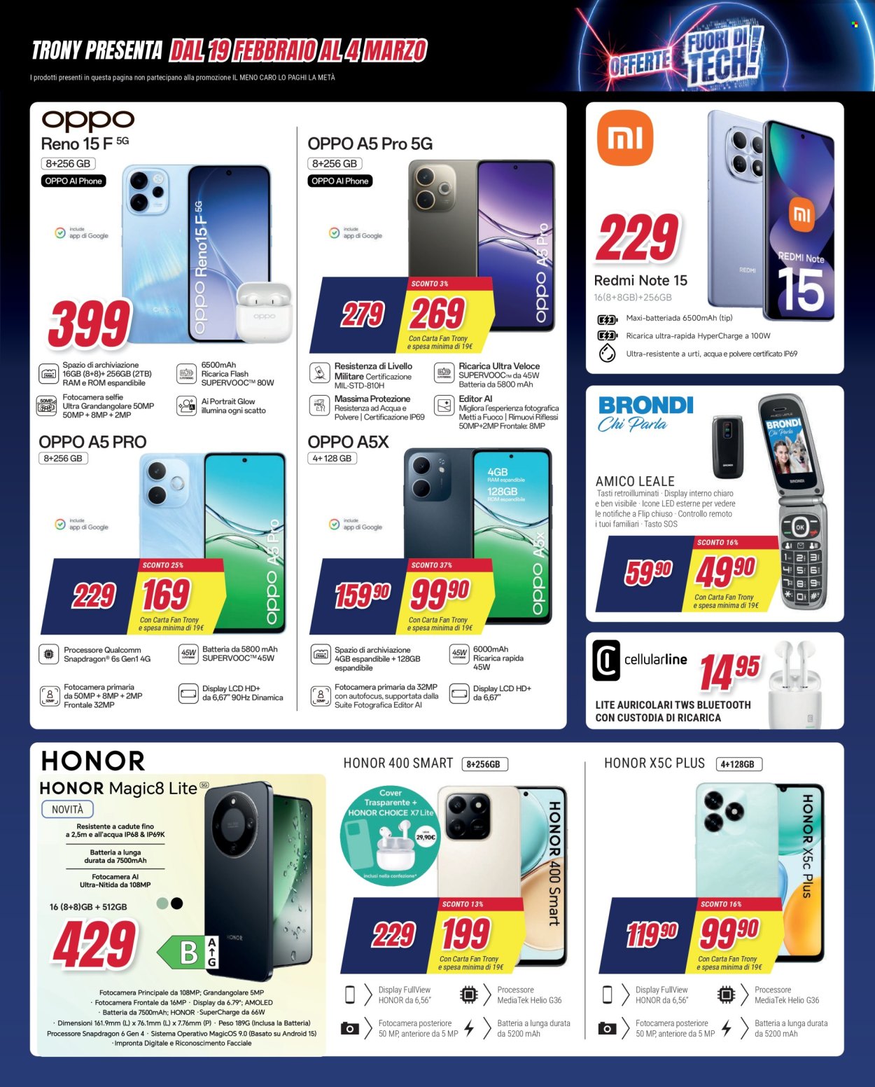 Volantino Trony - 19/2/2026 - 18/3/2026. Pagina 33