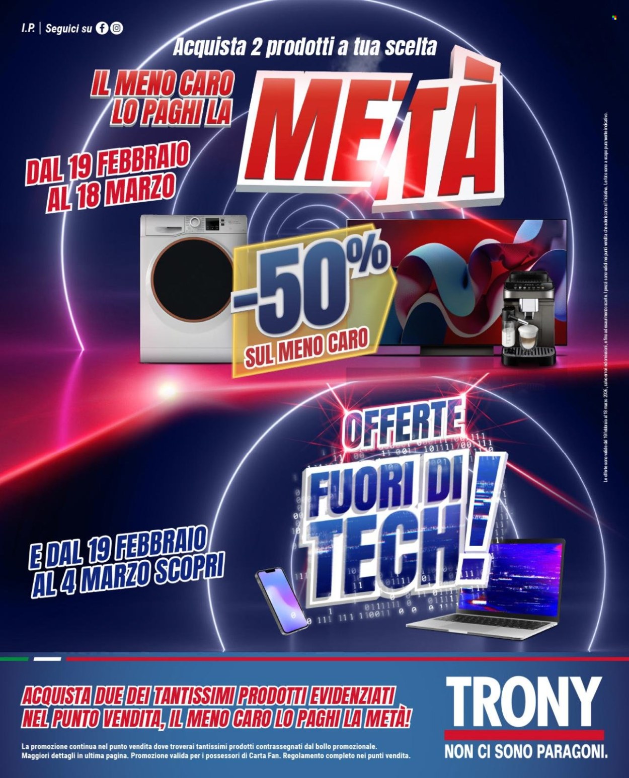 Volantino Trony - 19/2/2026 - 18/3/2026. Pagina 1