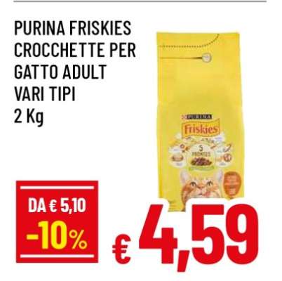 PURINA FRISKIES CROCHETTE PER GATTO ADULT VARI TIPI