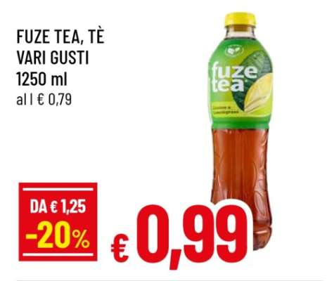 FUZE TEA, TÈ VARI GUSTI