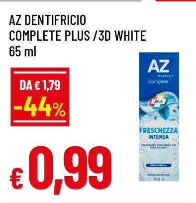 AZ DENTIFRICIO COMPLETE PLUS /3D WHITE