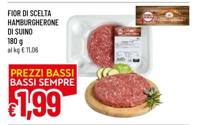 FIOR DI SCELTA HAMBURGHERONE DI SUINO