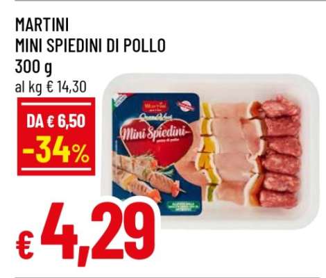 MARTINI MINI SPIEDINI DI POLLO