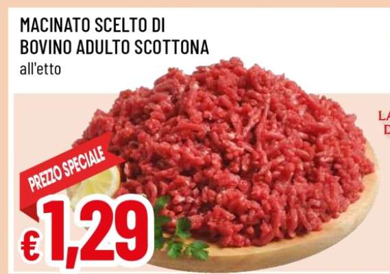 Macinato Scelto di Bovino Adulto Scottona