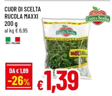 CUOR DI SCELTA RUCOLA MAXXI