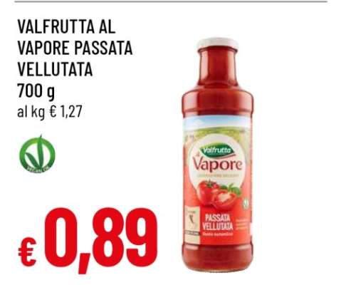 VALFRUTTA AL VAPORE PASSATA VELLUTATA