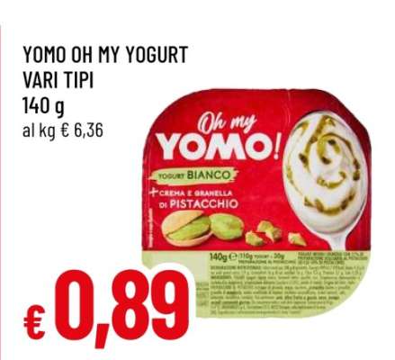 YOMO OH MY YOGURT VARI TIPI