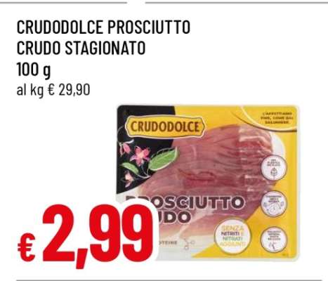 CRUDODOLCE PROSCIUTTO CRUDO STAGIONATO