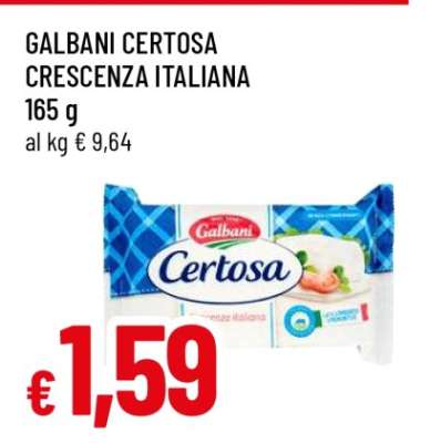 GALBANI CERTOSA CRESCENZA ITALIANA