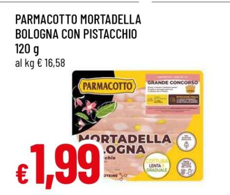 PARMACOTTO MORTADELLA BOLOGNA CON PISTACCHIO