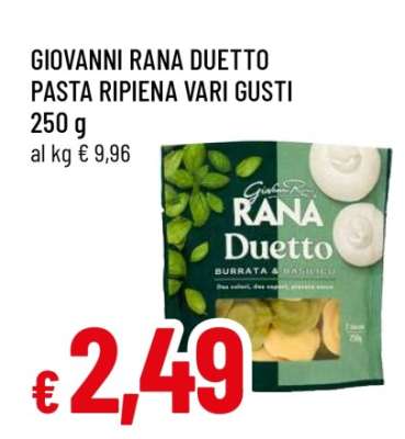 GIOVANNI RANA DUETTO PASTA RIPIENA VARI GUSTI