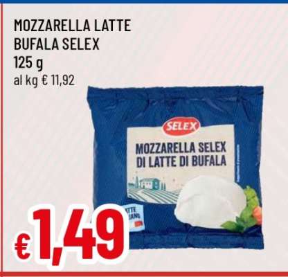 MOZZARELLA LATTE BUFALA SELEX