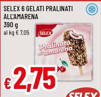 SELEX 6 GELATI PRALINATI ALL'AMARENA