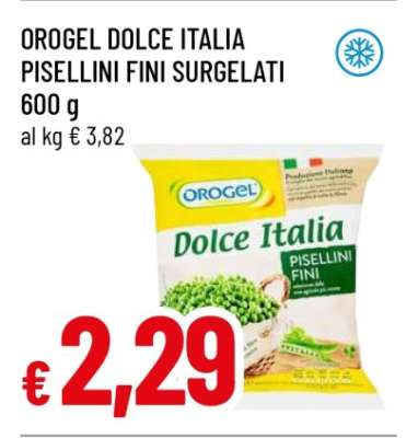 OROGEL DOLCE ITALIA PISELLINI FINI SURGELATI