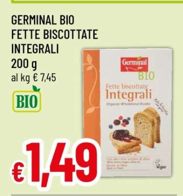 GERMINAL BIO FETTE BISCOTTATE INTEGRALI