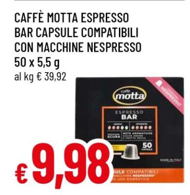 CAFFÈ MOTTA ESPRESSO BAR CAPSULE