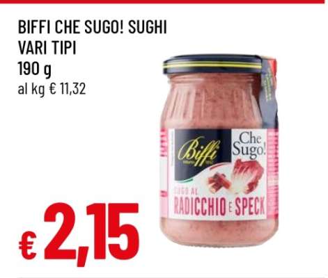 BIFFI CHE SUGO! SUGHI VARI TIPI