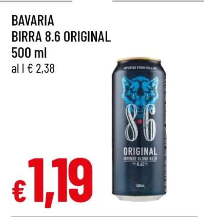 BAVARIA BIRRA 8.6 ORIGINAL