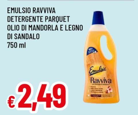 Emulsio Ravviva Detergente Parquet