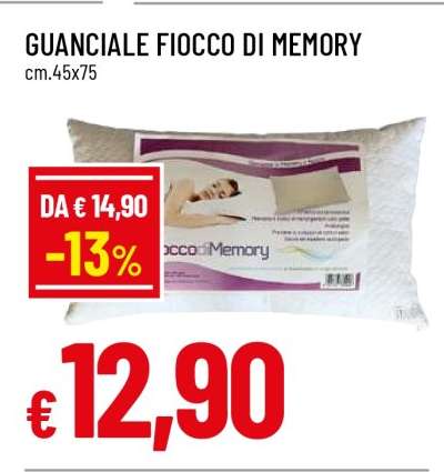 GUANCIALE FIOCCO DI MEMORY