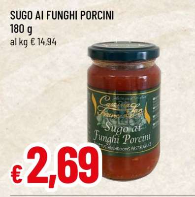 Sugo ai Funghi Porcini