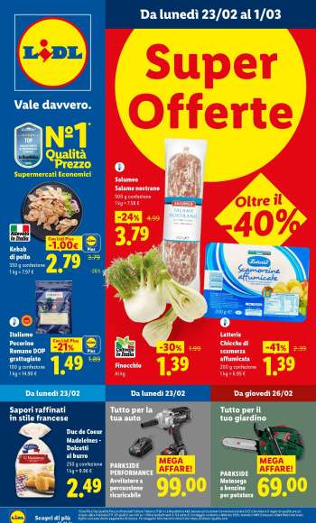 Volantino Lidl - 23/2/2026 - 1/3/2026.