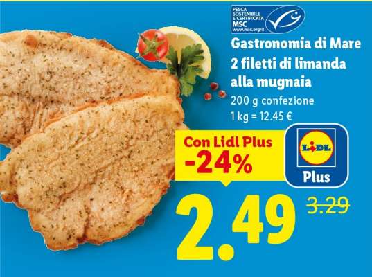 Gastronomia di mare 2 filetti di limanda alla mugnaia