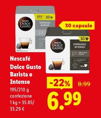 Nescafé Dolce Gusto Barista o Intenso