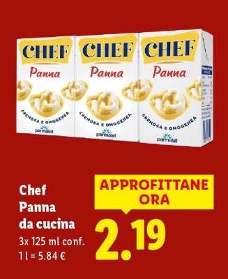 Chef Panna da cucina