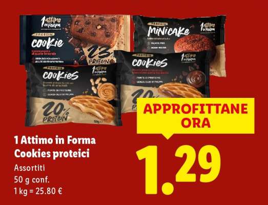 1 Attimo in Forma Cookies proteici