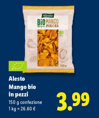 Alesto Mango bio in pezzi