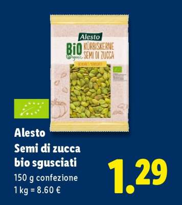 Alesto Semi di zucca bio sgusciati